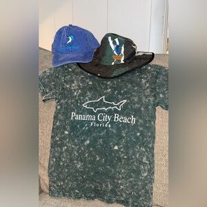 Panama City Beach, Florida Cap/Shirt, Ensenada Mexico Bucket Hat for Child/Kid